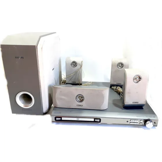 Philips Dvd Home Theater Hts3410d Funciona C/ Caixas (usado)