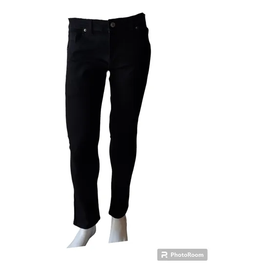 Jeans Negro Para Caballero Clásico En Tela Strech T 30 A 36