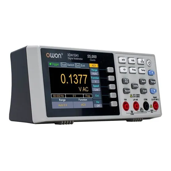 Xdm1241 - Multímetro digital de bateria de 4 1/2 dígitos Owon