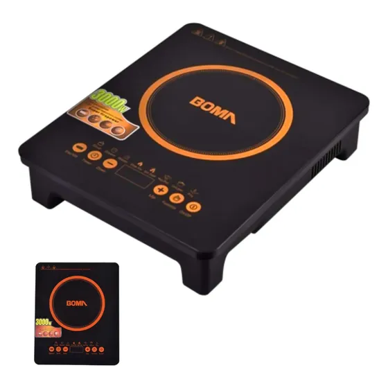Anafe Inducción Electrico Tactil Digital Ultra Rápido 3000w Color Negro