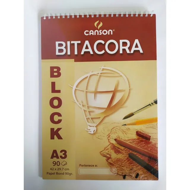 Bitácora Canson A3 90hojas De 90g.
