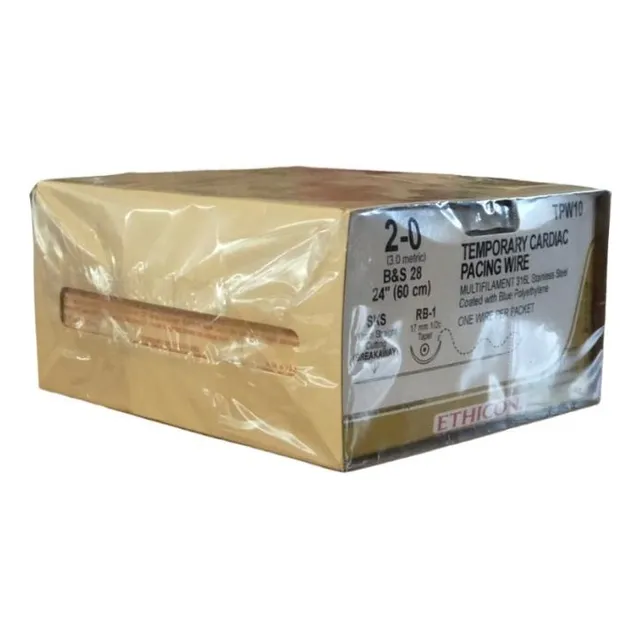 Sutura Acero Inoxidable Ethicon Temporary Pacing Wire 12u.