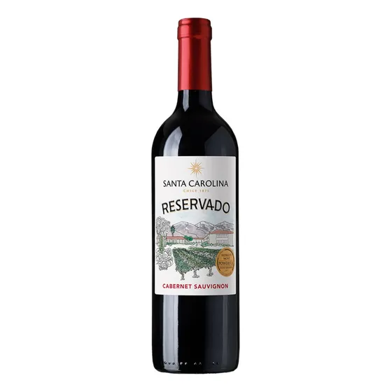 Vinho Chileno Tinto Reservado Santa Carolina Cabernet Sauvignon 750ml