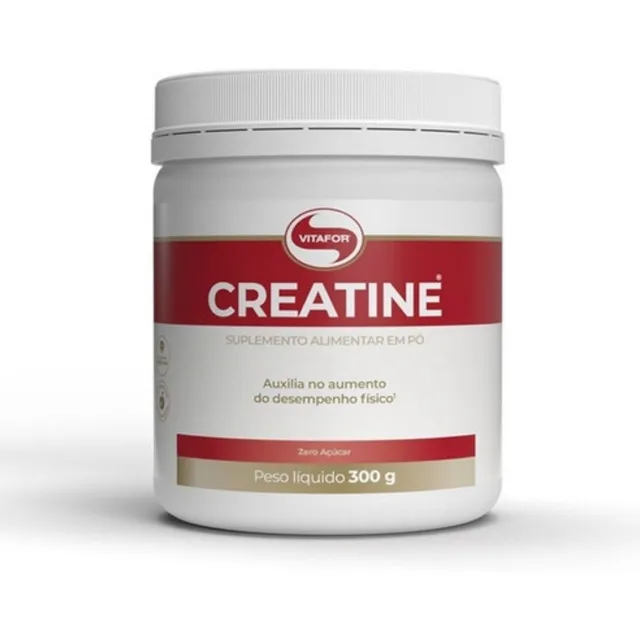 Creatina Monohidratada Creatine Vitafor 300g Sem Sabor Creatina Monohidratada Creatine Vitafor 300g Sem Sabor