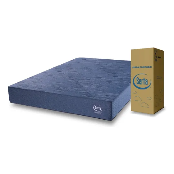 Colchón en Caja Serta Box Hybrid 2 Plazas 140x190x22cm De Resortes Pocket con Espuma