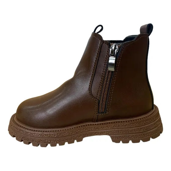 Botin Cuero C/elastico Para Niña Nuevo