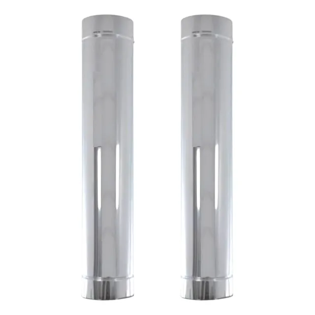 Kit 2 Dutos 6 Polegadas Inox 430 Chaminé Para Forno Iglu