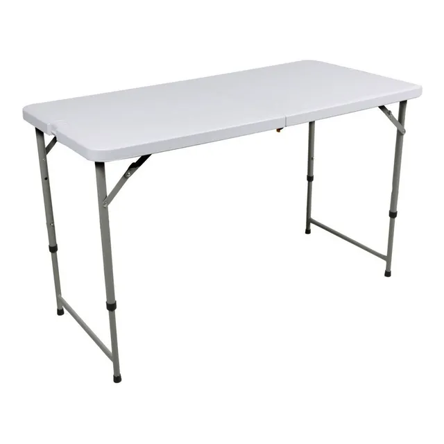 Perucamping Mesa Plegable Regulable, Uso Campo, Camping Casa