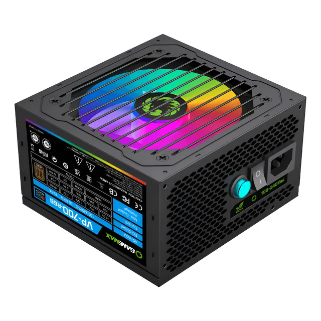 Fuente Gamemax  700w - Vp-rgb Atx 80 Plus Bronze Certificada