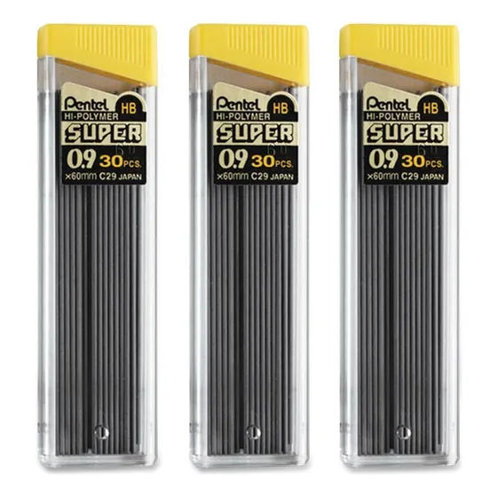 Pentel Polymer Lead 0.9 Mm X90 Unidades Minas Lapiz