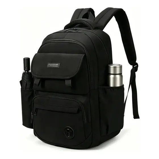 Mochila Reforçada E Impermeável Para Viagem Mochila Preto Liso