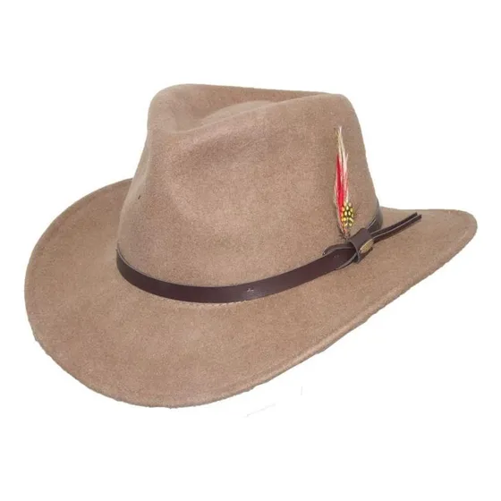 Sombrero Scala Df6 Estilo Vaquero, Talla Grande Color Tan