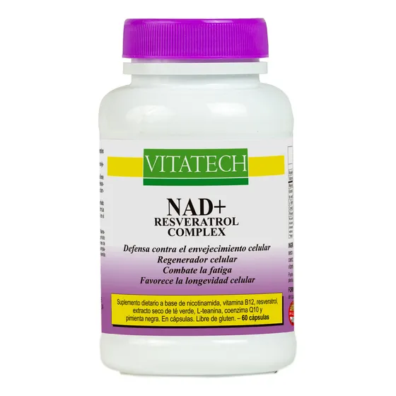 Suplemento En Cápsulas Vitatech Nad+ Resveratrol Complex X 60 Cápsulas