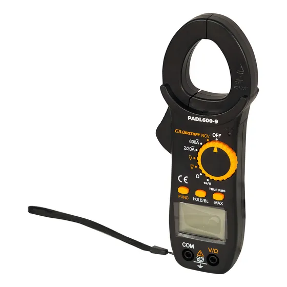 Pinza Amperimétrica Digital 600v Capacimetro Lusqtoff PADL600-9