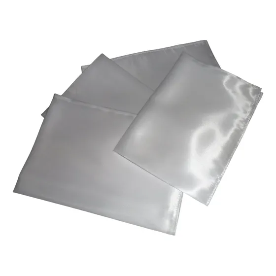 Pañuelo O Golilla Para Cuello 45 X 45 En Saten Blanco Leer