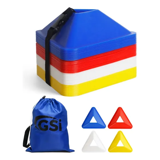 Conos De Fútbol Triangle Gsi Para Entrenamiento 40 Conos De