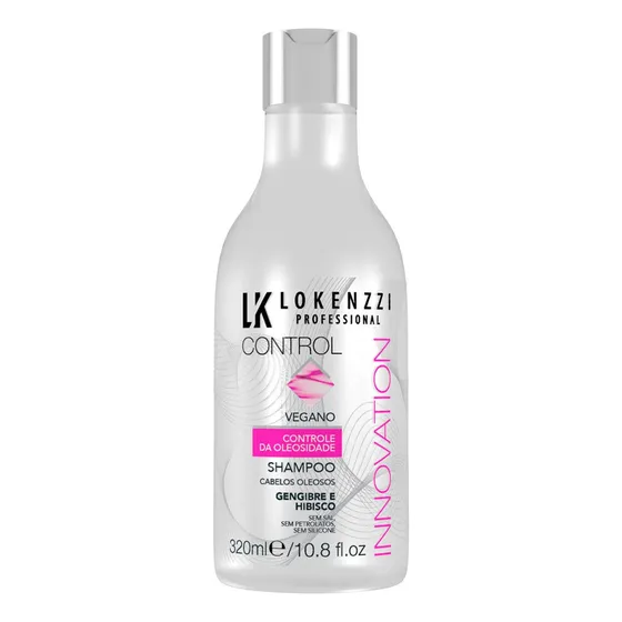 Shampoo Gengibre Vegano Cabelos Oleosos Lokenzzi 320ml