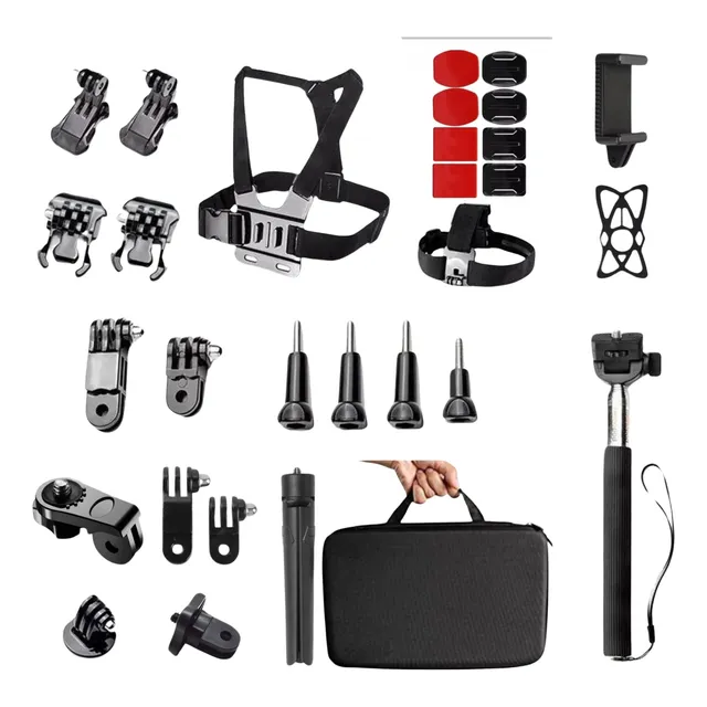 Kit De Accesorios 30 En 1 Camaras Accion Gopro Insta360