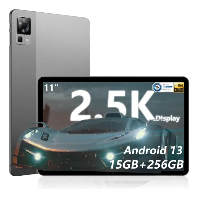 Tablet Doogee T30 Pro 11" 256GB Gris, 8GB RAM, Android 12, Dual SIM, Wi-Fi, Bluetooth 5