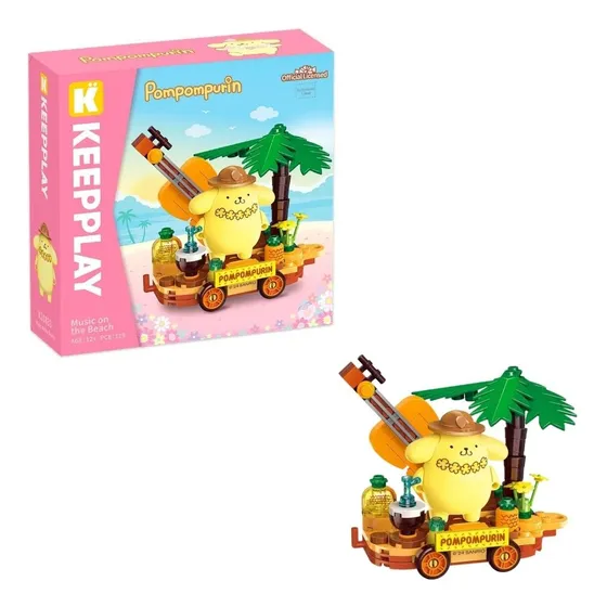 Keeppley Sanrio Pompompurin - Mini Música En La Playa