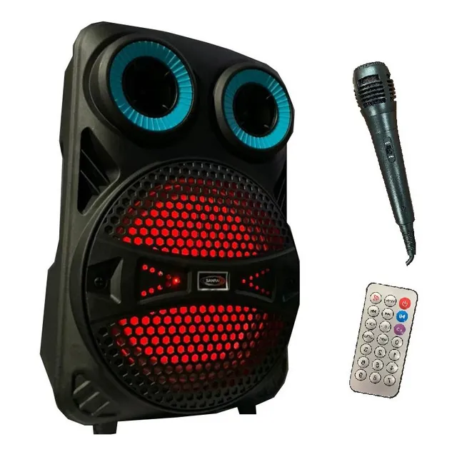 Bafle Potenciado 8'' Portatil Bluetooth Usb Control Remoto 