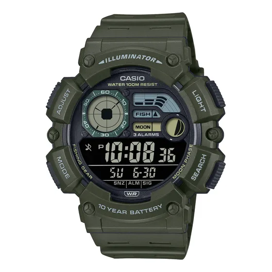 Reloj Casio moda modelo Ws-1500h-3bvcf correa beige