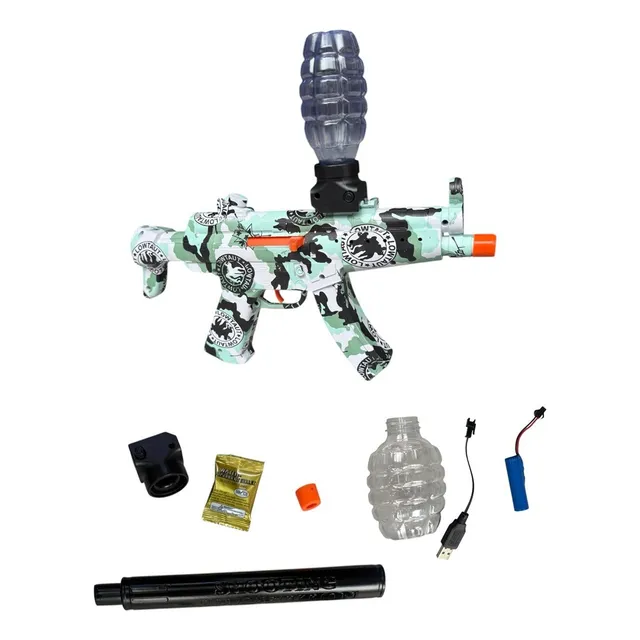 Carabina De Hidrogel Recargable M4-16 Con Mira Y Láser