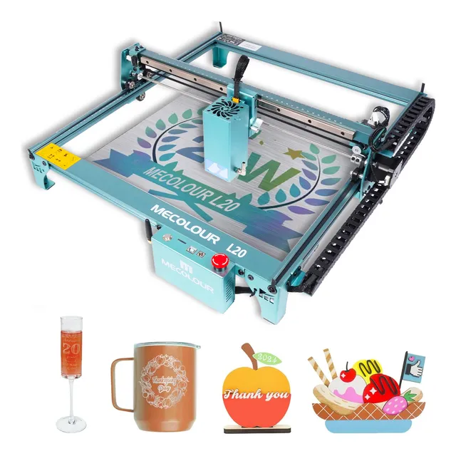 Impresora Cortador 20w Laser Máquina De Grabado Láser 40x40