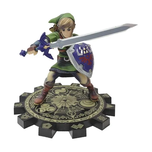 Figura De Link Con Espada Y Escudo De La La Leyenda De Zelda