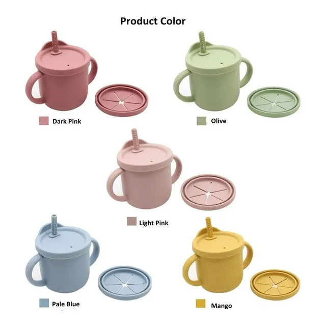 Vaso De Silicona Para Bebes Cereal Avena Jugos Agua 250ml