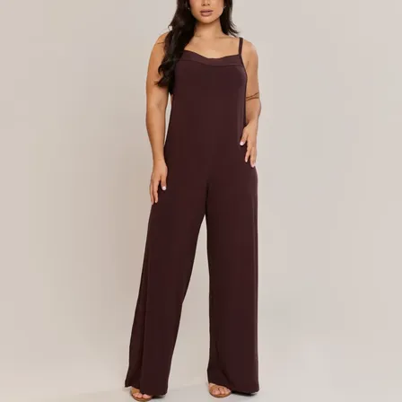 Macacão Jardineira Feminino Longo Em Viscolycra Premium