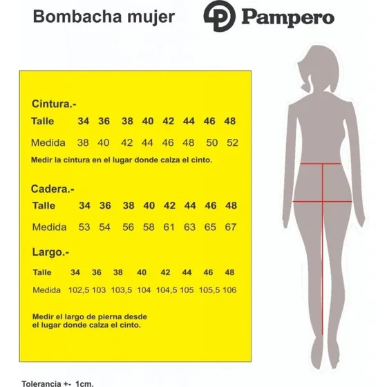 Bombacha Pampero Clasica Dama