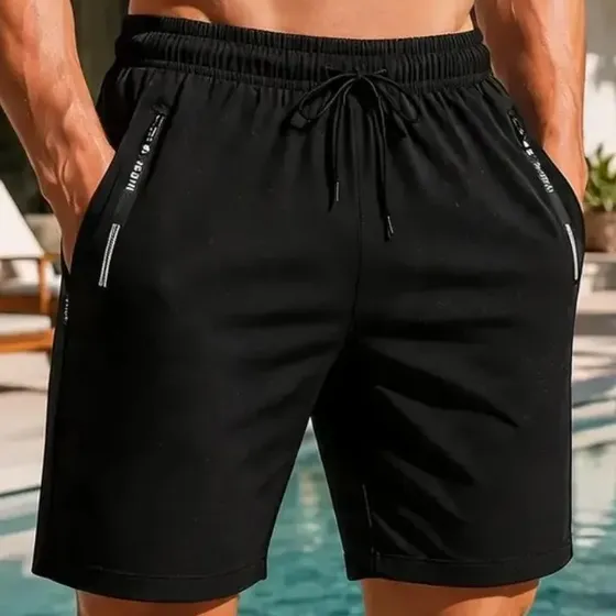 Short Masculino Bermuda Tactel Com Elastano Dry Fit Academia