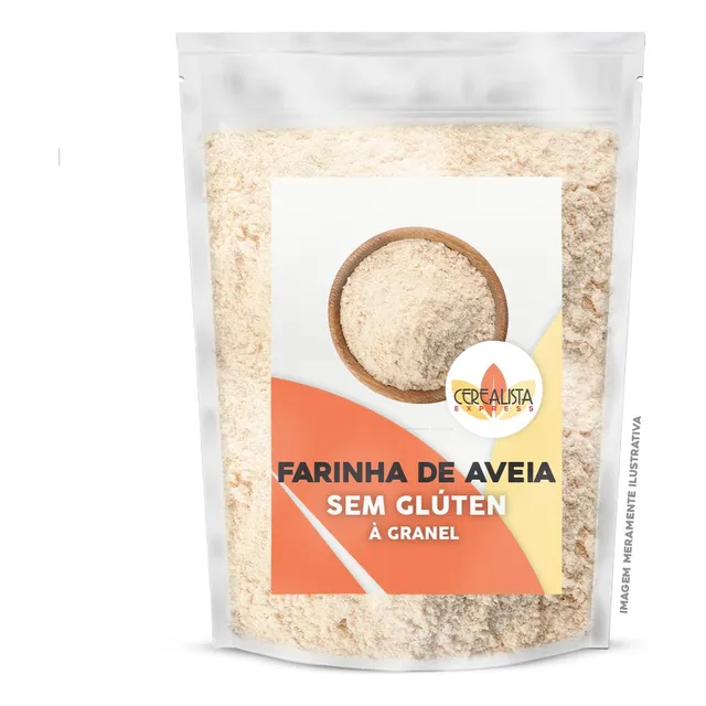 Farinha De Aveia Sem Glutén 5kg - Mega Promoção