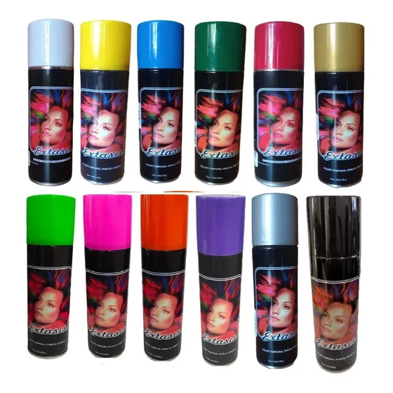 4 Pinturas Tinte Temporal Para El Cabello Puede Elegir Color