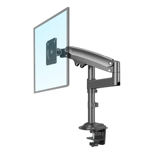 Soporte Monitor Para Escritorio Doble Brazo De 22 A 35. Color Negro