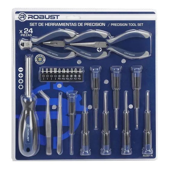 Set Herramientas De Precisión 24 P Pinza Alicate Puntas