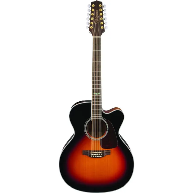 Guitarra acústica Takamine GJ72CE-12 para diestros brown sunburst brillante