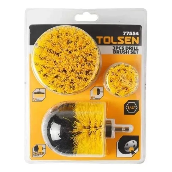 Juego De Cepillos De Limpieza Para Taladro 3 Piezas Calidad