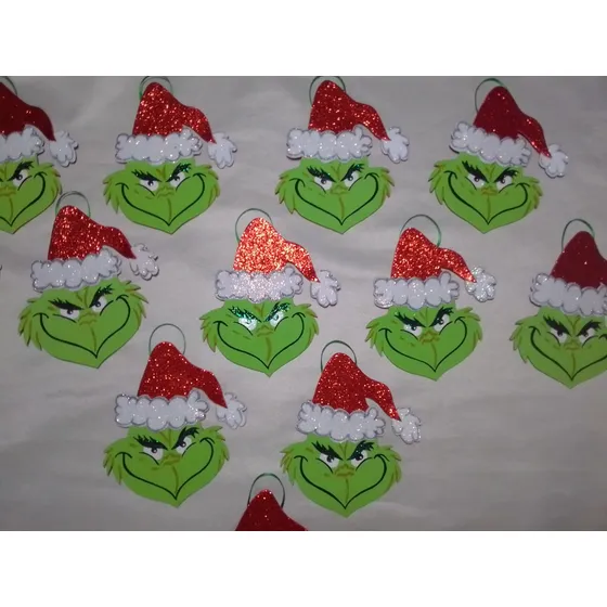 El Grinch Figura En Foami Decoración De Navidad Adornos