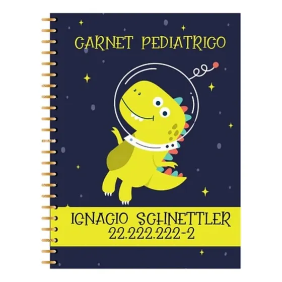 Cuaderno Pediátrico Personalizado. Tapa Dura, 100 Hojas