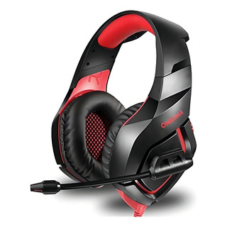 Headset Gamer Onikuma K1-b Led Conector P2 E P3 Profissional Headset Gamer Onikuma K1-b Led Conector P2 E P3 Profissional