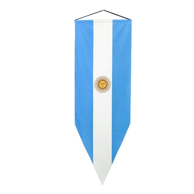 Estandarte De Argentina De Tela Bandera Vertical 50x140cm