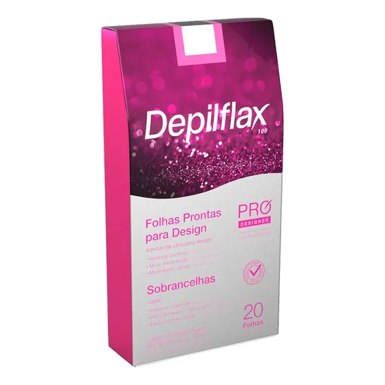 Folhas Prontas Cera Depilação Design Sobrancelhas Depilflax