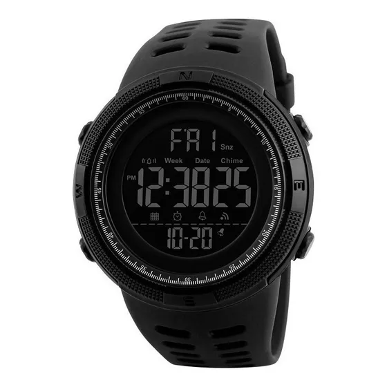 Reloj Pulsera Digital Skmei 1251 Con Correa De Poliuretano Color Negro