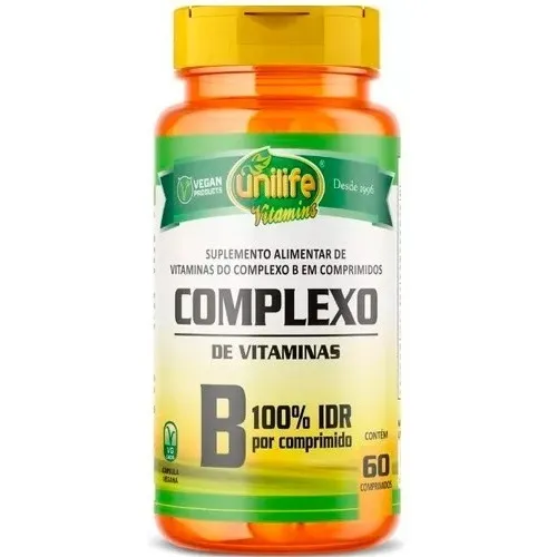 Vitaminas Complejo B 60 Capsulas B1 B2 B3 B5 B6 - Unilife