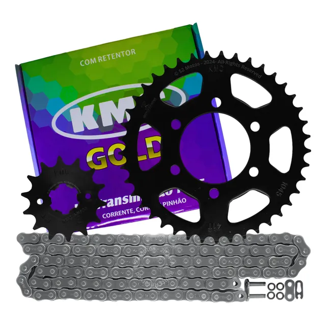 Kit Relação Transmissão Yamaha Crosser 150 Com Retentor Kmc