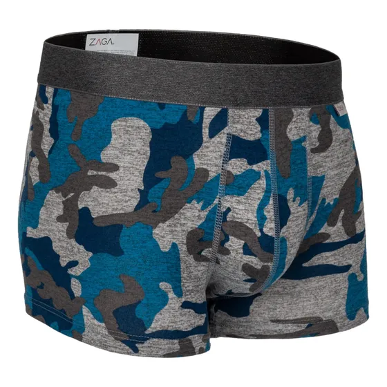 Boxer Corto Zaga Moda Camuflaje 6 Pack Super Suave T3