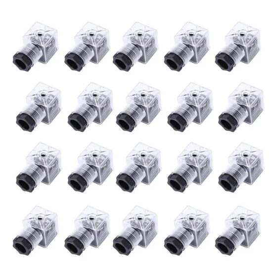 Din Conector Clavija Electrovalvula 110 Volts 20 Piezas