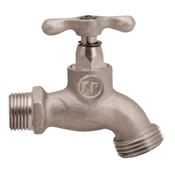 Llave De Manguera Chorro 1/2 Fp Fundicion Pacifico Niquelada
